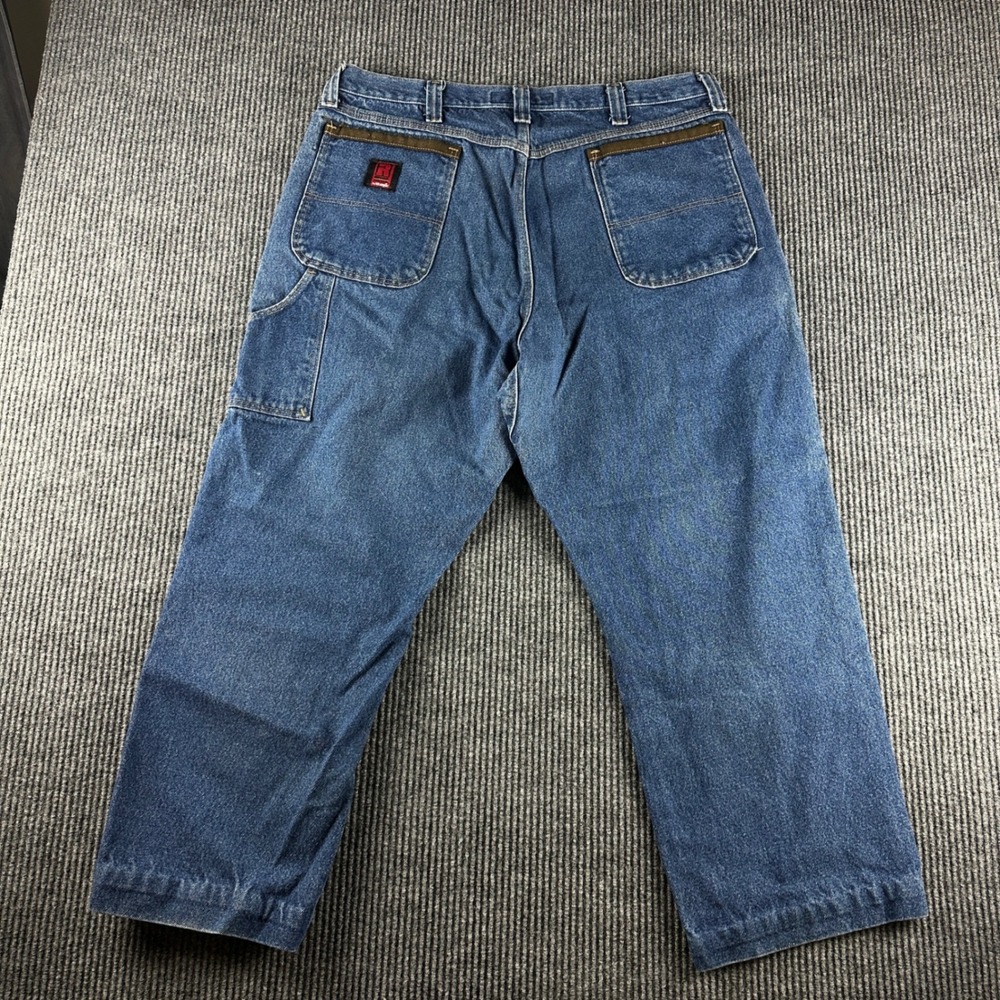 Wrangler Riggs Workwear Mens Blue Carpenter Jeans 40x28 Durashield 3W020AI